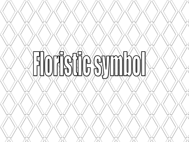 Floristic symbol